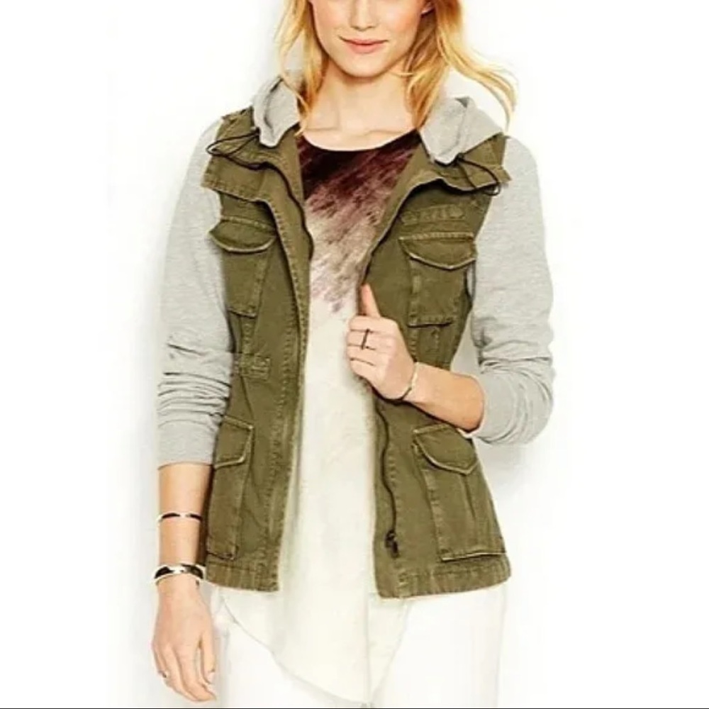 RARE Rachel Roy | Olive Cargo Jacket | XS